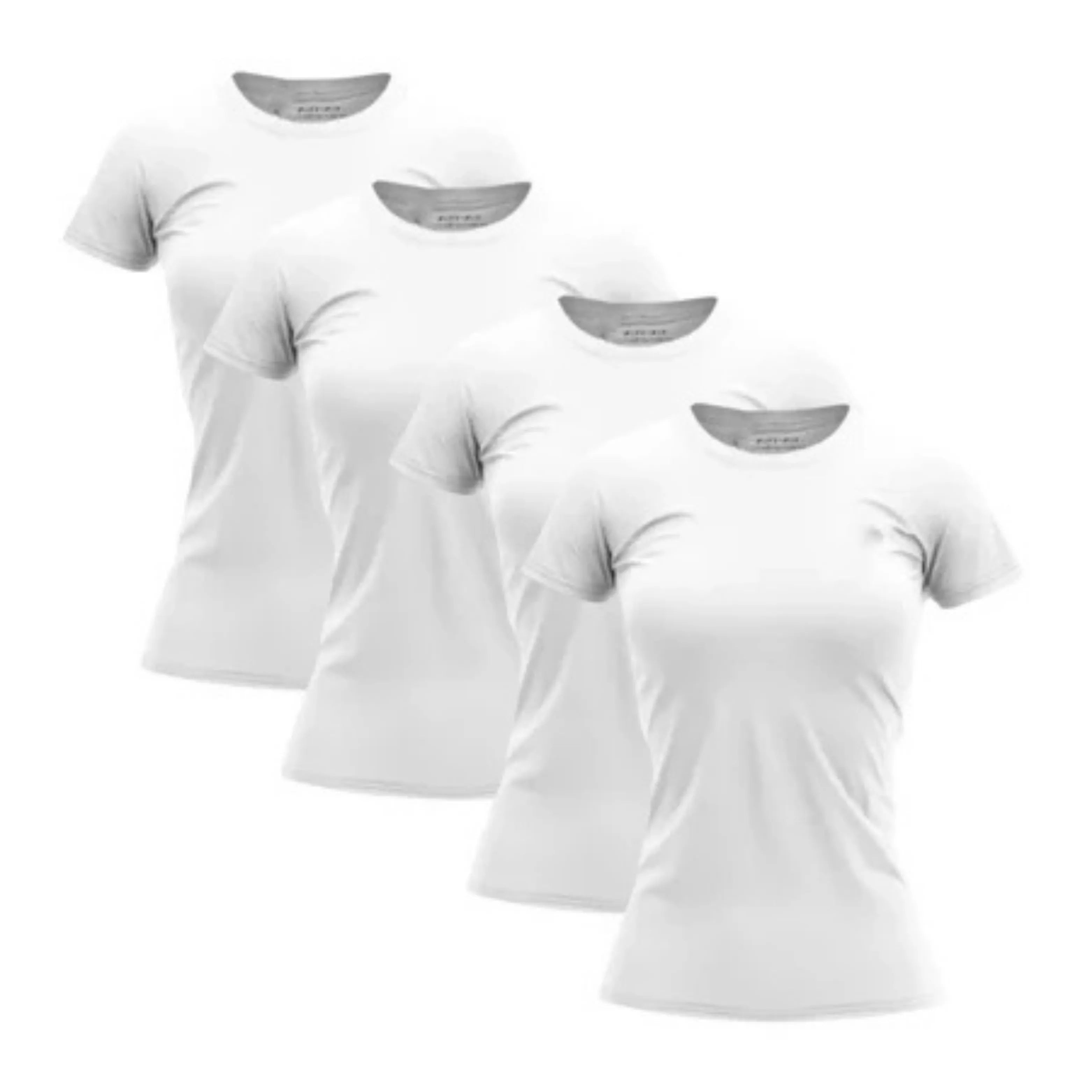 Kit 4 Camisetas Tecnológicas Femininas Asana - Anti Suor