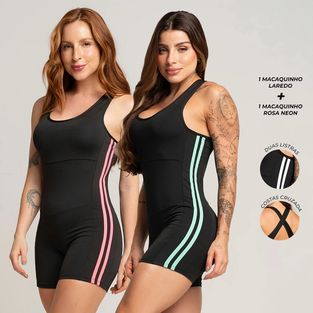 Macaquinho Fitness de Alta Compressão (Compre 1 e Leve 2)